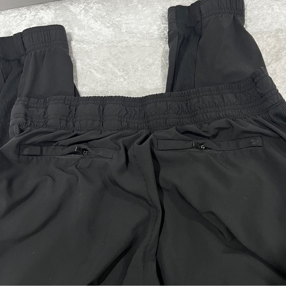 ATHLETA Brooklyn Jogger Athletic Pants Size 6 Black Ribbed Detail Comfy - Picture 5 of 7